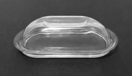 Anchor Hocking Presence Clear Glass Quarter Pound Covered Butter Dish - £15.35 GBP