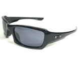 Oakley Sonnenbrille Fives Squared 03-440 Poliert Schwarz Wrap Rahmen Gläser - $93.14