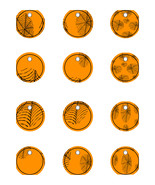 Halloween Drink Charms 3-Digital Clipart-Glass Tag-Party-Holiday-Scrapbook - $37.30 MXN