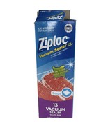 Ziploc Vacuum Sealer Bag Refills Gallon Size 13 Freezer Bags Total Open Box - $26.60