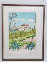 Athens Acropolis  Original Watercolor Art - £165.77 GBP