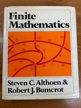 1978 Mathematics Textbook &#39;Finite Mathematics&#39; by Althoen - Hardcover - ... - £29.64 GBP