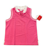Meg Allen Liz Claiborne Womens Pink White Sleeveless Top Shirt L Golf Co... - $25.08 CAD
