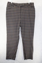 Charter Club Womens Plaid Pants Classic Fit Brown / Gold Size 12 - £7.48 GBP