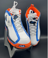 FILA Grant Hill 2 Basketball Shoes White Blue Orange 1BM01789 Men Size 9.5 - £77.09 GBP