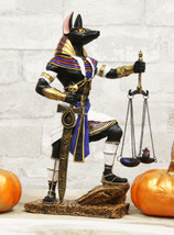 Ebros God Anubis with Scales of Justice and Sword of Judgement Figurine 10&quot; Tall - £39.14 GBP