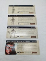 Lot Of (4) Dungeons And Dragons Campaign Cards Promo Cards 1-3 And 5 - £25.19 GBP