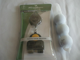 3 Way Iron Groove Cleaner Plus 3 Tommy Armour Golf Balls - £15.80 GBP