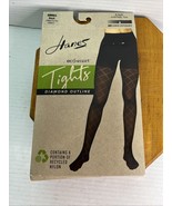 Hanes EcoSmart tights,black,diamond pattern,size Small, New in package - $254.55 MXN