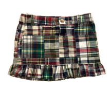 Ralph Lauren Polo Multicolor Plaid Madras Cotton Skirt Girls Size 5 Preppy - £11.88 GBP