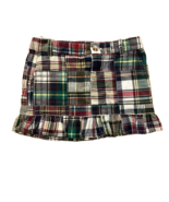 Ralph Lauren Polo Multicolor Plaid Madras Cotton Skirt Girls Size 5 Preppy - £11.72 GBP