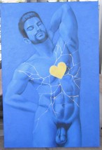 Zephyr Salz Nude &quot;Kintsugi Heart #1&quot; Painting on Canvas - £179.13 GBP