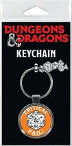 Dungeons &amp; Dragons Critical Fail Logo Round Metal Key Chain NEW UNUSED - £3.98 GBP