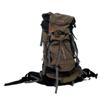 VTG Jansport Klamath Tall 78 Liter Hiking Internal Frame Backpack Brown Black - £88.70 GBP