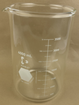 OEM Kimble Kimax 4000 mL Flat Bottom Glass Beaker 14005 - DWK Life Lessons - $59.39