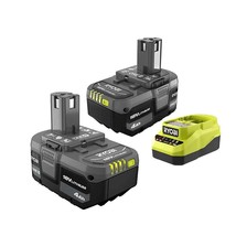 Ryobi One 18V Lithium-Ion 4Point 0 Ah Battery And Charger Kit, Generic (Psk006). - £111.21 GBP