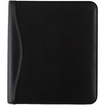 AAG Leather Zipcase Folio Binder Set, Black - £191.72 GBP