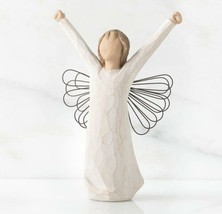 Courage Angel Figure Sculpture Hand Painting Willow Tree By Susan Lordi - £58.06 GBP