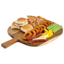 MegaChef 13 Inch Acacia Wood Serving Butcher Cutting Board with Handle - $71.58