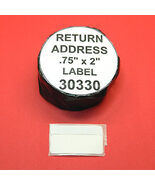 8 Rolls RETURN ADDRESS /  BARCODE LABEL fit DYMO 30330 - BPA Free - $29.95