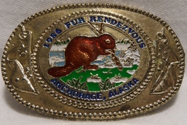1986 Anchorage Fur Rondy Rendezvous Collector Belt Buckle/Beaver-Childs-Mint - £18.87 GBP