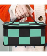 Demon Anime Checkered Black Green Insulated Lunch Bag - $46.18 CAD