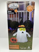Witch Ghost Fantasma Pumpkin LED Gemmy Airblown Inflatable 3.5 tall NEW - £15.54 GBP