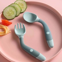 Bendable Training Soft Fork &amp; Spoon For Infants - £8.66 GBP