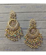 VeronuiQ Trends-Beautiful Multicolorl Beads Gold Plated Polki Chandbali ... - $194.23 CAD