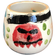 Pac-Man Red Ghost Blinky Child&#39;s Pottery Mug by Nate - £11.86 GBP
