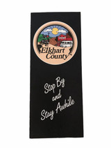 Vintage Elkhart County “Stop By &amp; Stay Awhile” Foldout Pamphlet - Indiana - £3.83 GBP