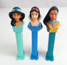 Lot of 3 Disney Princess Pez Dispensers Jasmine, Snow White, &amp; Pocahontas (A) - £7.61 GBP