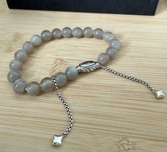 David Yurman .925 Sterling Silver Spiritual Bead Moonstone Ball Bracelet - $7,212.73 MXN