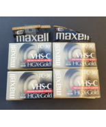 Maxell VHS-C HGX-GOLD TC-30 Video Camcorder Blank Tapes NEW SEALED Lot of 4 - £22.70 GBP