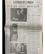 Giornale Brasile Richard Nixon si dimette 09/08/1974 - $462.49 MXN