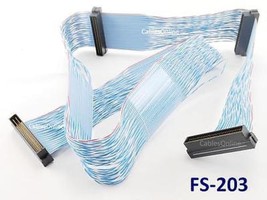 37&quot; Ultra-2 Scsi Twist-N-Flat 68-Pin Lvd 3-Drive Internal Ribbon Cable, - £52.18 GBP