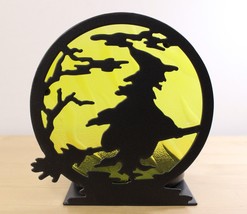 Yankee Candle Halloween Spellbound Flying Witch Jar Candle Screen Holder HTF - £31.84 GBP