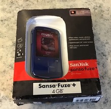 SanDisk Sansa Fuze+ Blue 4 GB Digital Media MP3 WMA Player SDMX20R-004GB... - $1,986.59 MXN