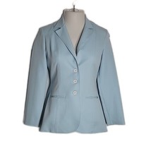 Regal Vintage Button Up Collared Blazer ~ Sz 8 ~ Light Blue ~ Long Sleeve - £56.41 GBP