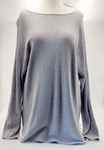 Women&#39;s Michael Kors Sweater Long TOP/Dress Large Grey Long Sleeve - £14.76 GBP