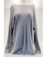 Women&#39;s Michael Kors Sweater Long TOP/Dress Large Grey Long Sleeve - £14.69 GBP