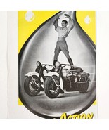 1947 Pennzoil Motor Oil Advertisement Motorcycle Stunt Man Automobilia D... - €21,70 EUR
