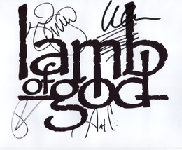 Lamb Of God (Band) FULLY SIGNED 8&quot; x 10&quot; Photo + COA Lifetime Guarantee - £71.93 GBP