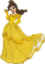 Walt Disney&#39;s Beauty and the Beast Belle Standing Embroidered Patch NEW ... - £6.24 GBP