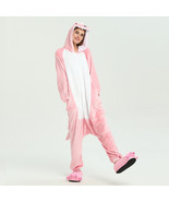 Adult Kigurumi Animal Onesies Jumpsuit Costume Pajamas Sleepwear Pink Di... - £19.22 GBP