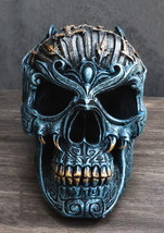 Predator Bat Cranium Skull With Valyrian Steel Blade Swords Decorative Figurine - £28.85 GBP