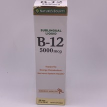 Liquid B12 5000 mcg Sublingual B-12 Energy Metabolism Support Expiry Date 8/2025 - £10.23 GBP