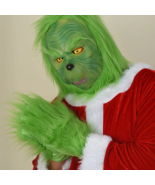 7PCS Adult Cosplay Costume, Christmas Green Monster Santa Claus Cosplay ... - £39.50 GBP