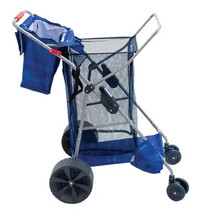 RIO Beach WWC6W-1822-1 Blue Wonder Wheeler Deluxe Beach Utility Foldable... - $1,638.84 MXN