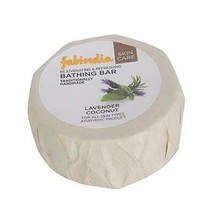 Fabindia Lot of 2 Lavender &amp; Coconut Bathing Bar 200gms Organic Paraben Free AUD - £24.77 GBP